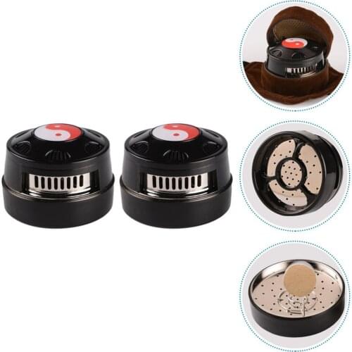 2Pcs Stainless Steel Moxibustion Box Moxa Cone Heat Tank for Legs Waist Back