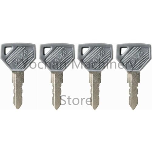 4）52160 Ignition key For Yanmar John Deere Tractor 198360-52160