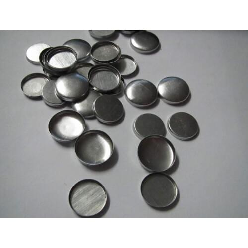 16L fabric coverd button 10mm size cloth component button aluminum flat coverd button 500pcs