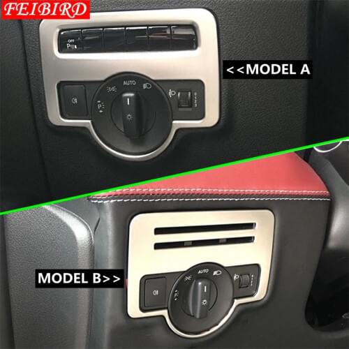 Accessories For Mercedes-Benz Vito W447 2014 2015 2016 2017 2018 Front Head Light Lamp Switch Button Molding Cover Kit Trim