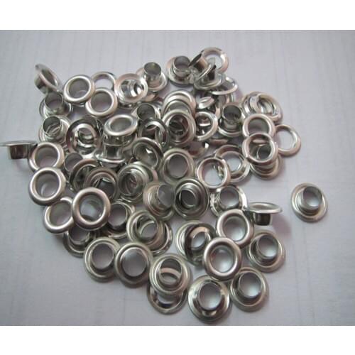 Free shipping inner size 5mm brass corn nickel-free white garment eyelet silver color clavus for apparel 1000set