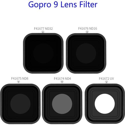 For GoPro Hero 9 Black Lens Filter Protector CPL UV ND4 ND8 ND16 ND32 Square Lens Filter Cover 9H Hardness Frame Case for Gopro9