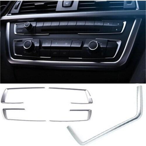 Cotochsun Car Pearl Chrome control panel decoration trim cover case For BMW 3 series F30 F35 3GT 316i 320li 328li 325li 335li