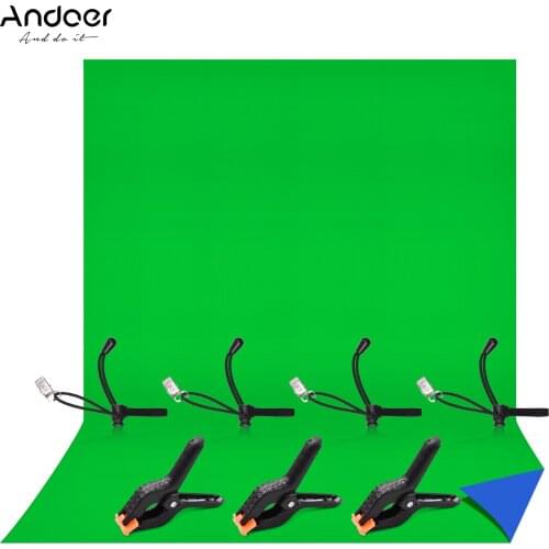 Andoer 2-in-1 1.5 * 2M/ 4.9 * 6.6ft Photography Studio Bi-Color Backdrop Washable Background Screen Polyester-Cotton Material