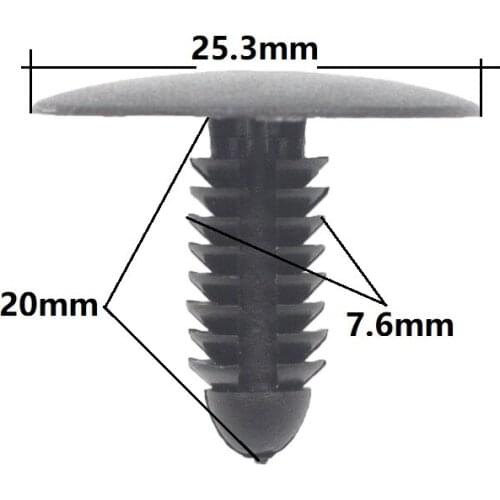 KE LI MI 100 PCS Auto Hood Noise cotton Plastic Retaining Clips Car body Roof Panel Trim Fasteners For GM Buick