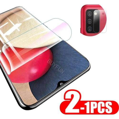 1-2PCS Hydrogel Film For Samsung Galaxy A02S Screen Protector Camera Protective Film For samsung a12 a42 m21s screen Lens film