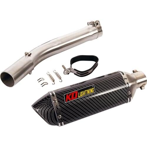 Motorcycle Exhaust Muffler Silencer DB Killer Tip Baffle Middle Connect Link Pipe for YAMAHA YZF R6 1998-2005