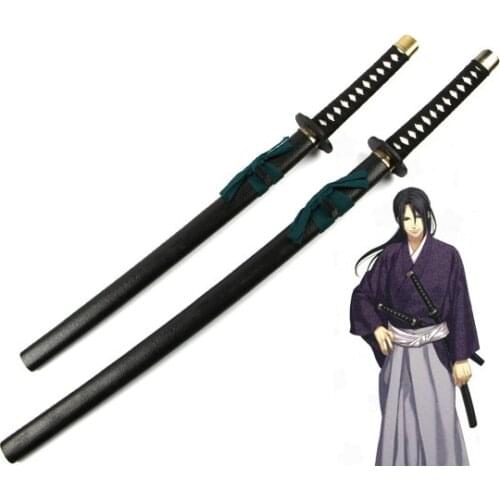 Hakuouki Okita Souji / Hajime Saito / Hijikata Toshizo Prop Weapon Katana Wooden 100CM 80CM Cosplay Prop Samurai Sword