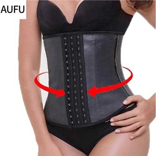 9 Steel Bone Latex Waist Trainer Shapewear Slimming Belt Waist Cincher Body Shaper Girdle Workout Tummy Control Corset for Women
