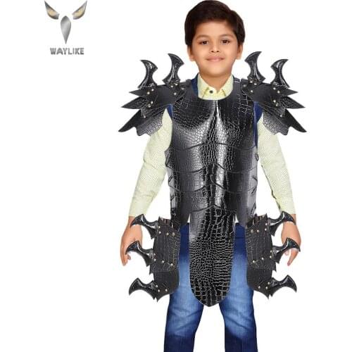 Halloween Costumes Christmas Kids Cosplay Costume Girls and Boys Party Knight Armor Dress Performance
