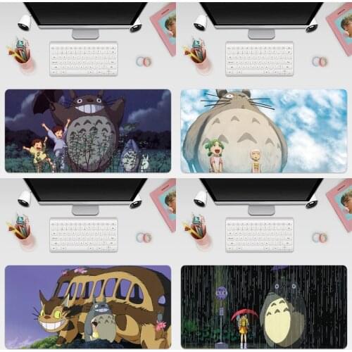 My Neighbor Totoro Japanese Anime Gaming Mousepad Large Super Size Game Mouse Pad Mause Mat Rubber For Keyboard Computer