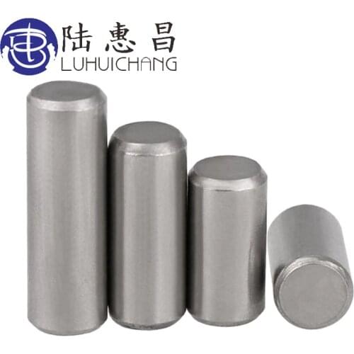 M6 304 Stainless Steel Round Cylindrical Pin Parallel Locating Solid Straight Retaining Dowel Rod Fasten Retaining Pins