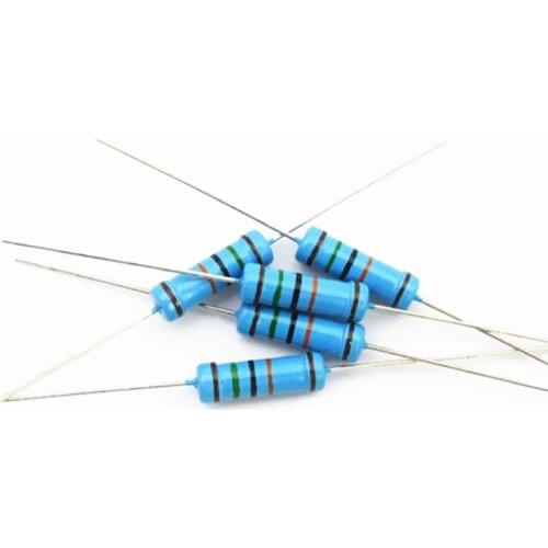 10pcs 3W Metal film resistor 1% 1R ~ 1M 1R 4.7R 10R 22R 33R 47R 1K 4.7K 10K 100K 1 4.7 10 22 33 47 4K7 ohm