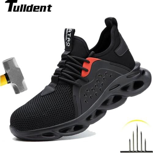 Men Safety Shoes Steel Toe Cap Boots Breathable Casual Sneakers Outdoor Tennis With Indestructible Work Boots