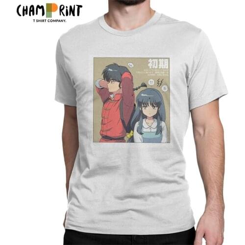 Mens T-Shirts Ranma 1/2 Akane Tendo Fashion 100% Cotton Tees Short Sleeve T Shirts Crew Neck Clothing New Arrival