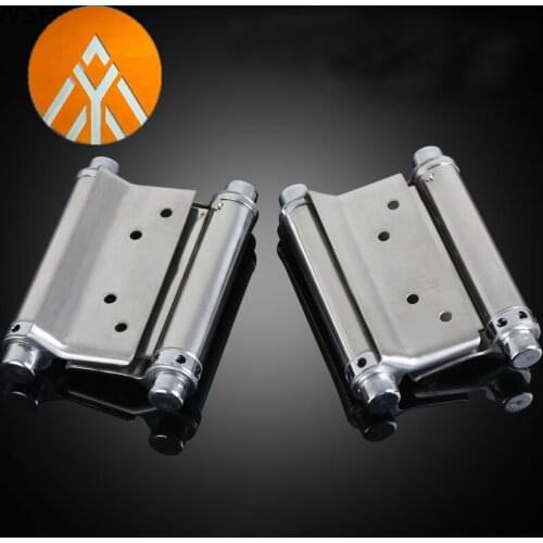 Double open spring 3 inch / 4 inch / 5 inch hinge Stainless steel two way free door hinge hinge cowboy door fence dedicated