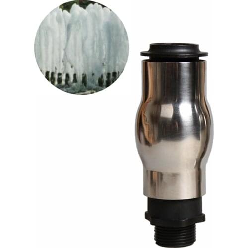 4Pcs DN25 1" Plastic Stainless Steel Frothy Fountain Jets Nozzle Head For Garden Pond Pool