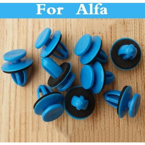 New 50pcs Car Styling Door Trim Panel Clip Rivet Fastener Retainer For Alfa Gtv Mito Spider Volante Gt Giulietta Romeo Disco