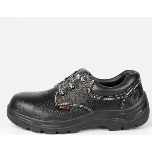 New Style Anti-smashing And Anti-stab Safety Shoes Anti-slip Wearable Genuine Leather Insulation Safety Shoes MENS SHOES