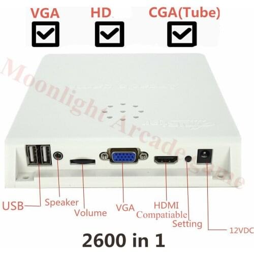 Pandora X Plus 2600 in 1 multi game board CGA VGA HD Arcade Coin-Operated Game PCB Board 15 Hz CRT Jamma for arcade game machine