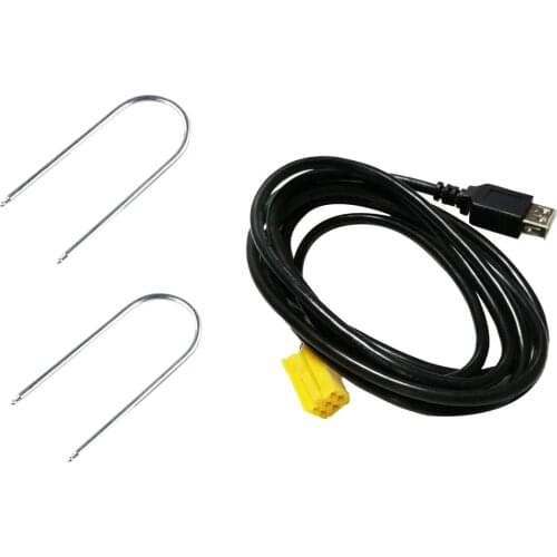 AUX Adapter Jack Plug Mini ISO Yellow For Alfa Romeo Fiat Grande Punto