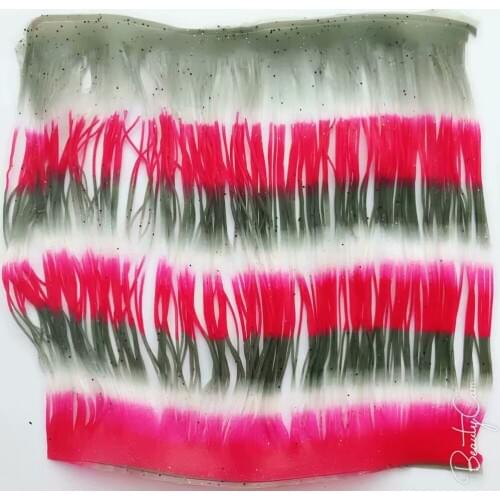 Fishing Lure Silicone Skirt Layers,Silicone Skirt Material for Tackle Craft, DIY Spinner, Rubber Jigs, Buzzbait--237