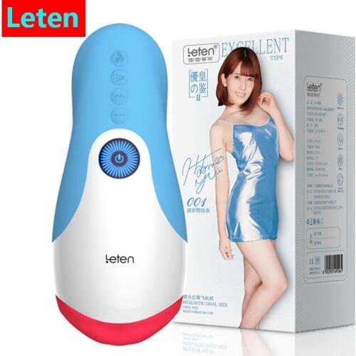 Leten Takizawa Blowjob Male Masturbator Cup Deep Throat Oral Sex Interactive Masturbation Sex Machine Heating Sex Toys for Men