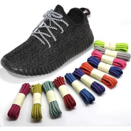 1 Pair Luminous Fluorescent Sneaker Shoestrings Sport Shoelaces Reflective Round Rope Shoes Lace Light Shoelace Shoe Accessories