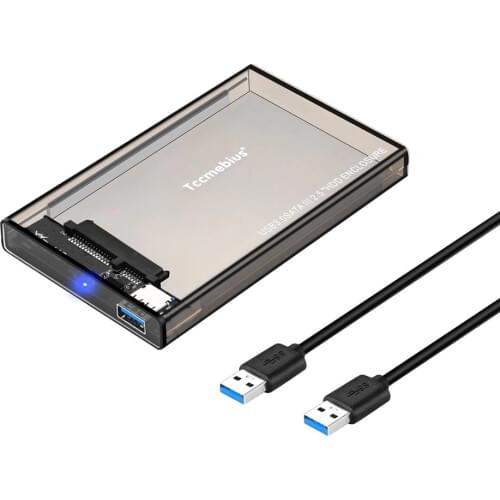 Tccmebius 10 PCS USB 3.0 to SATAHard Drive Enclosure, maximum capacity is 2TB, support UASP and automatic sleep function