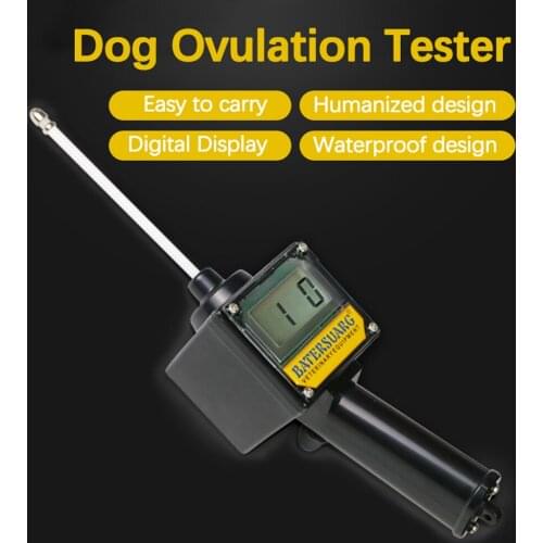 Dog Canine Ovulation Tester Pets Ovulation Breeding Detector Mating Planning Detecting Tool LCD Digital Display with Storage Box