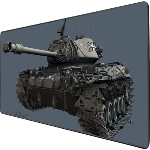 XGZ Tank HD printing large game mousepad computer large size xl 2xl rubber table mat notebook keyboard pad non-slip lock edge