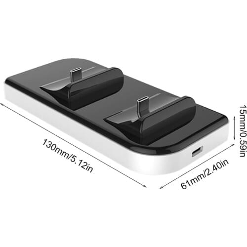 Gamepad Charging Safe Dock Dual Handle Charger for Two PS5 Controll with Charging Cable Gamepad Charging Safe Dock