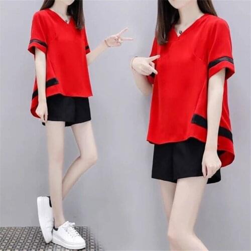 Two Piece Short Set Women Shorts Sets Casual 2pcs Tracksuit Summer Fashion Tops Short Pants Women Plus Size Outfit