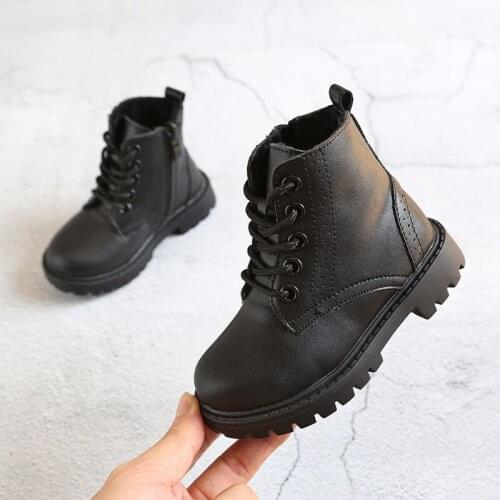 2020 baby girl snow boots children winter Martin boots boys plush school shoes children ankle boots non-slip shoesSize 21-37
