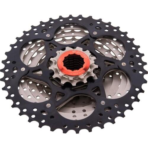 ZTTO 9 Speed Cassette 11-40 T Wide Ratio Freewheel Mountain Bike MTB Bicycle Cassette Flywheel Sprocket Compatible with Sunrace