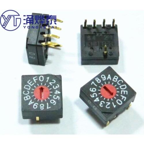 0-F/16-bit 8421C rotary dial coding switch DRS3116C reverse code 4:1