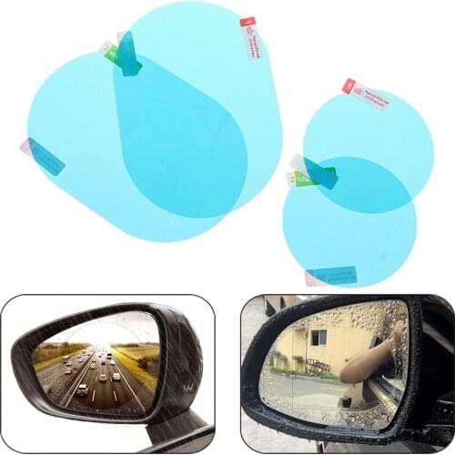 1 Pair Car Anti Fog Anti Water Mist Film Coating Rainproof Hydrophobic Rearview Mirror Protective Film hot sale