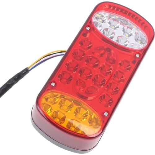 12V 32 LED Car Truck Tail Light Taillight Rear Stop Brake Lights Signal Lamp Indicator For Trailer Truck Lorry Caravans Van UTE