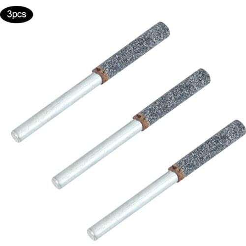 3Pcs 4mm 5/32in Diamond Chainsaw Sharpener Burr Stone File Sharpening Tool For Rotating Tool Burr Stone File New Rotary Tool