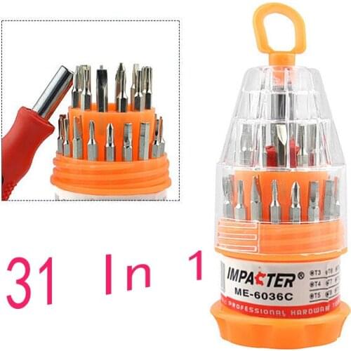 31 In 1 Screwdriver Set Multi-function Precision Phone Repair Kit Magnetic Repair Tools Heavy-duty Steel Screwdriver Combination