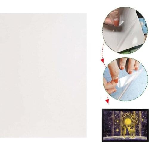 4/10/20 Sheet/set Puzzle Protective Film Puzzle Glue Sheet for Peel&Stick Fixed Y4UD