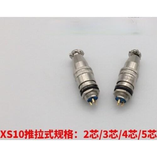 Aviation Plug Socket XS10 2 3 4 5-pin Connector XS10JK-2 3 4 5P/Y Push-pull Self-locking