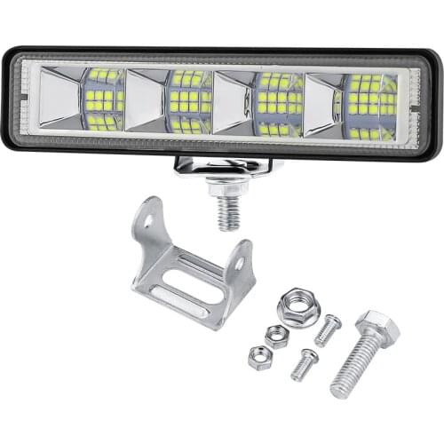 72W 24 LEDS Car Work Light Bar White Driving Lamp Portable LED Flood Lights Emergency Car Repairing Car SUV ATV Boat Bar Truck