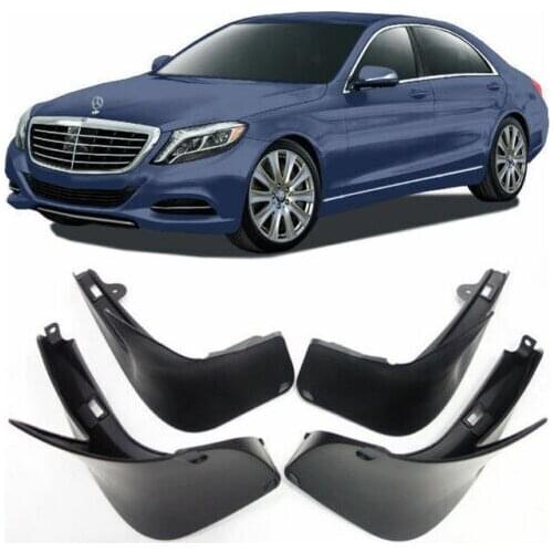 4PCS Set Car Mudflaps Front Rear Mudguards For Mercedes Benz S Class W222 S350 S400 S450 S500 S600 2014-2019 Splash Guards