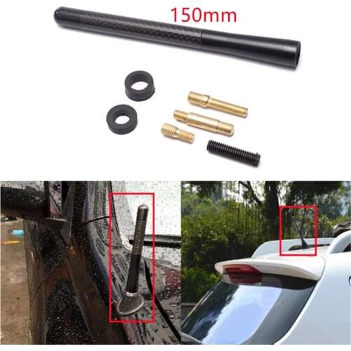 Black 15cm Car Stubby Aerial Short Antenna For Ford Focus Fiesta Territory Laser For BMW E30 3-Series EP-TX006-150