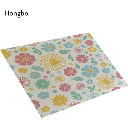 Floral Kitchen Table Mats Linen Table Napkin Floral Decorative Placemats Coasters