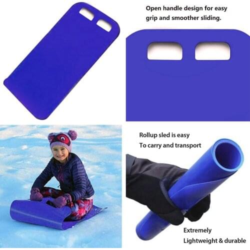 Skiing Board Snow Sled Skating Board Snow Flakes Adults Kids Sandboards Sleds Hollow Handle Reel Veneer Directional Sliding Ski