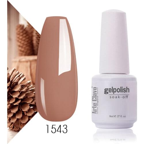 Arte Clavo Gel Nail Polish Pumpkin White Black UV LED Nail Matte Top Base Soak Off 8ml Fashion Manicure Nail Art Hybrid Acrylic