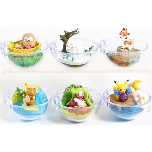 Pokemon Terrarium Collection Figure Vol.9 Vulpix Raichu Rowlet Tsareena Lycanroc Pikachu