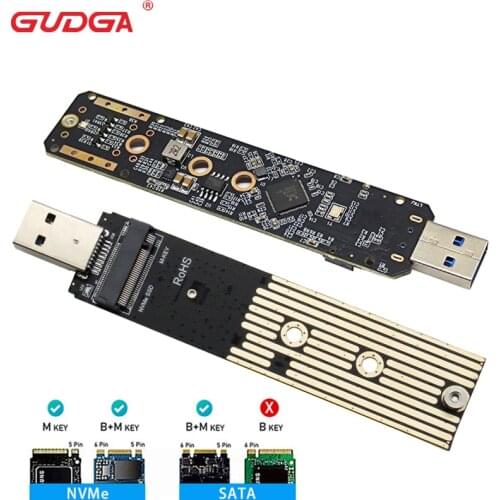 M.2 NVME PCIe NGFF SATA M2 SSD Dual Single Convertto USB 3.1 Protocol Board For Samsung 970 series / 960 series / WD 2230 2242